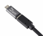 Preview: DINIC Adapter, Micro Stecker auf USB C Buchse, 3 Stück Alu, space grey